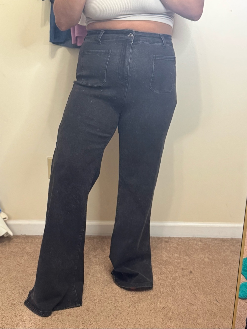 Classic High-Waist Black Women’s Jeans - Straight Leg by Anniewear